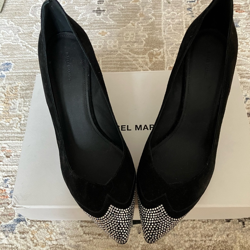 Isabel Marant suede crystal pumps . New never used . Comes  w/box . Size 39.